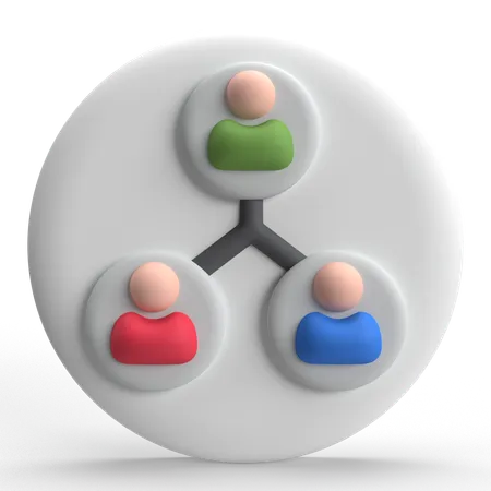 User Network  3D Icon
