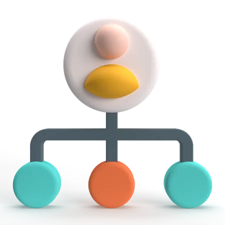 User Network  3D Icon