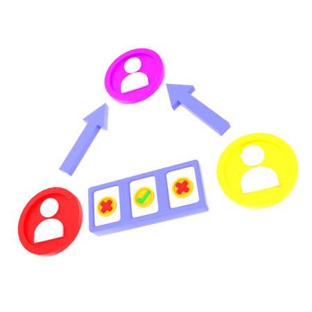 User network  3D Icon