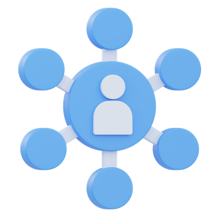 User Network  3D Icon