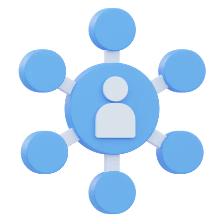 User Network  3D Icon