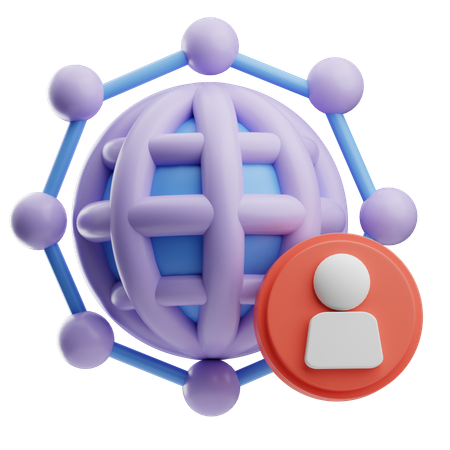 User Network  3D Icon