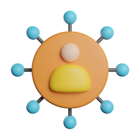 User Network  3D Icon