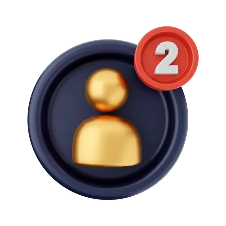 User Notification  3D Icon