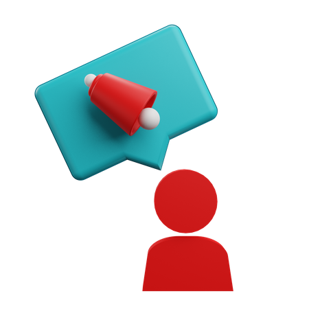User Notification  3D Icon