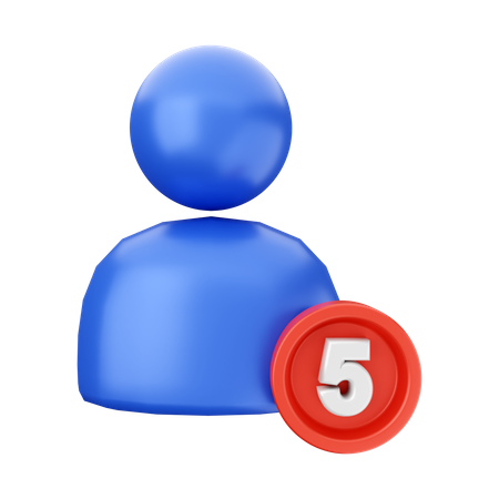 User Notification 3D Icon