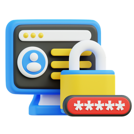 User Password  3D Icon