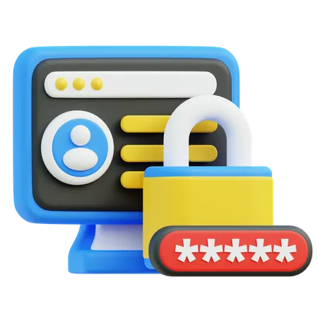 User Password  3D Icon