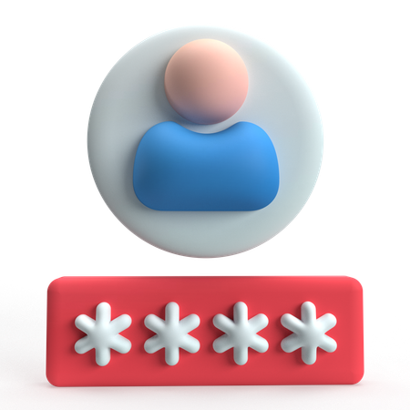 User Password  3D Icon