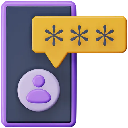 User Password 3D Icon