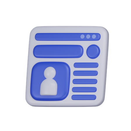 User Profile  3D Icon