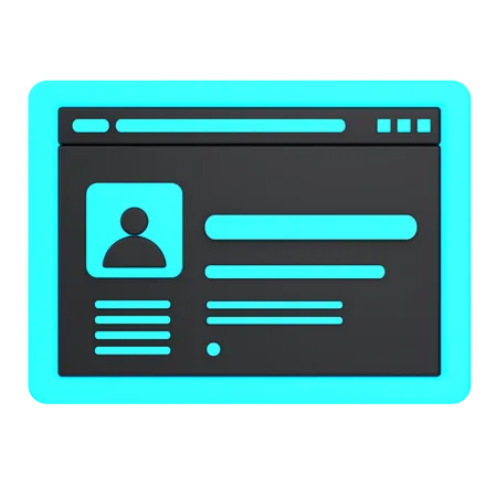 User profile  3D Icon