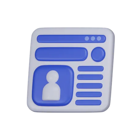 User Profile  3D Icon