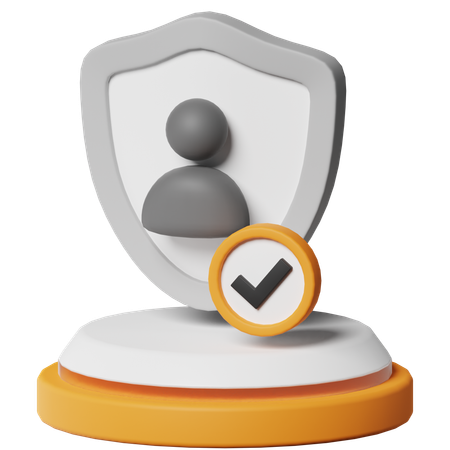 User Protection  3D Icon