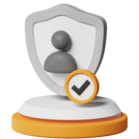 User Protection  3D Icon