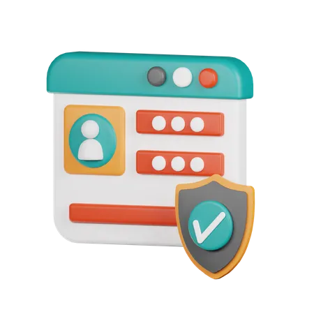 User Protection  3D Icon