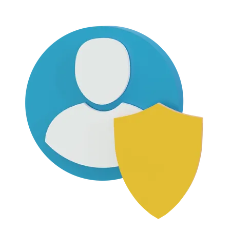 User Protection  3D Icon