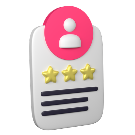 User Rate  3D Icon