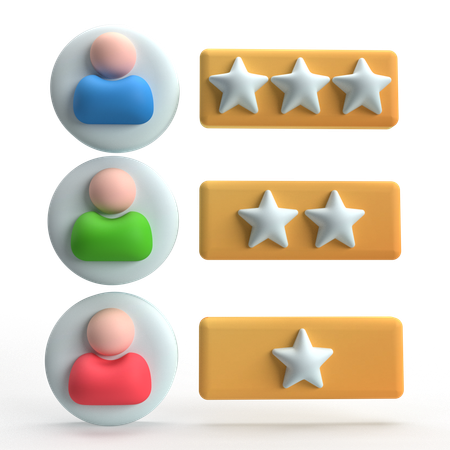 User Rating  3D Icon