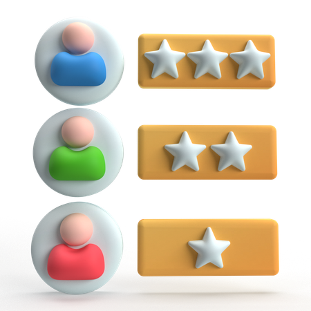 User Rating  3D Icon