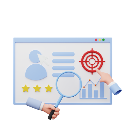 User Rating Analysis  3D Illustration