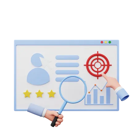 User Rating Analysis  3D Illustration