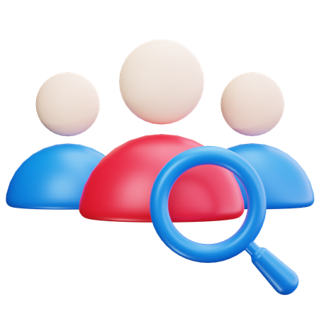 ユーザー検索  3D Icon