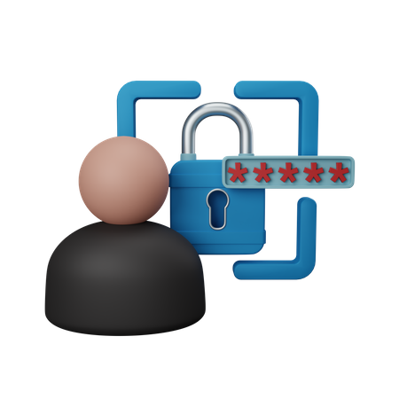 User security  3D Icon