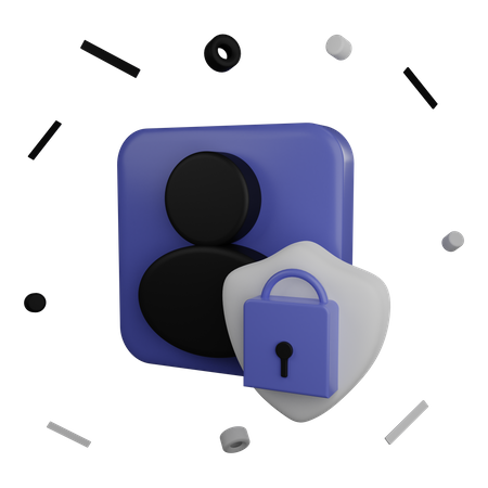 User Security  3D Illustration