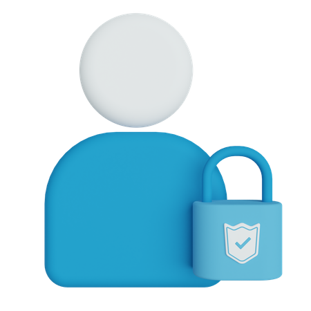 User Security  3D Illustration