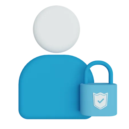 User Security  3D Illustration