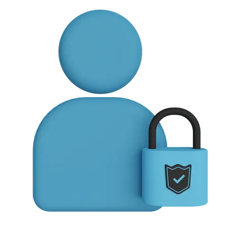 User Security  3D Illustration