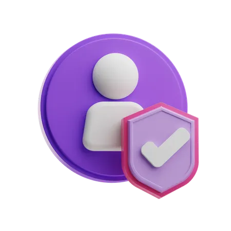 User Security Verification  3D Icon