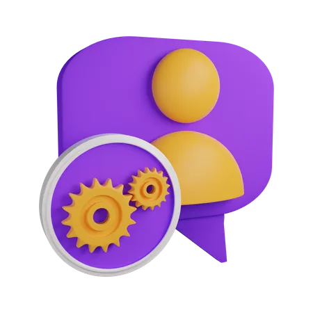 User settings  3D Icon