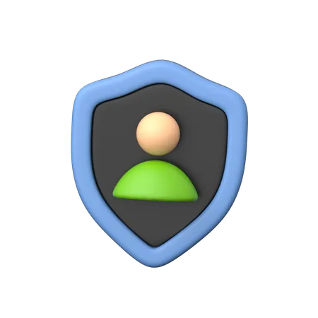 User Shield 3 D Icon Representing User Protection Privacy And Security Measures Symbolizing Safety And Defense Against Online Threats 3D Icon