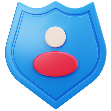 ユーザーシールド  3D Icon