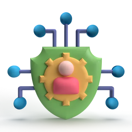 User Shield  3D Icon