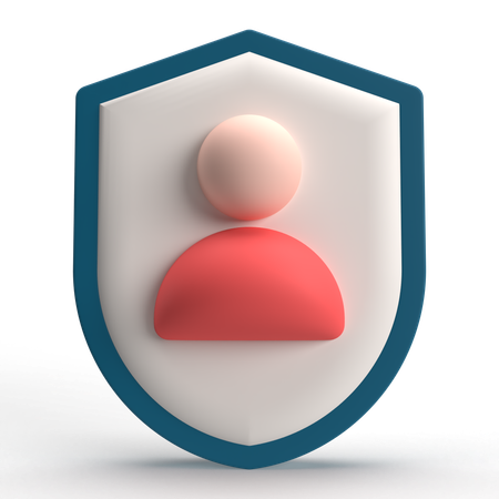 User Shield  3D Icon