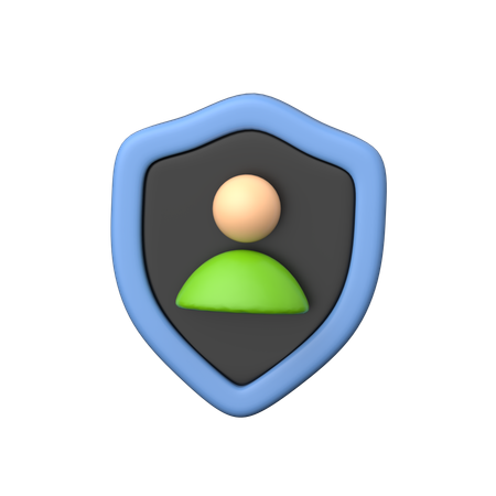 User Shield  3D Icon