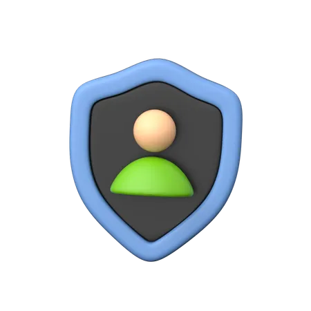 User Shield  3D Icon