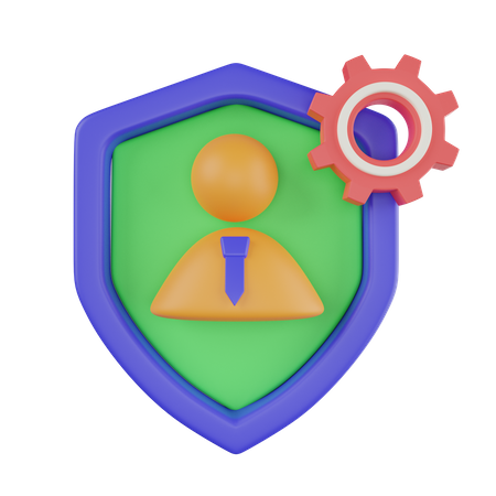User Shield  3D Icon