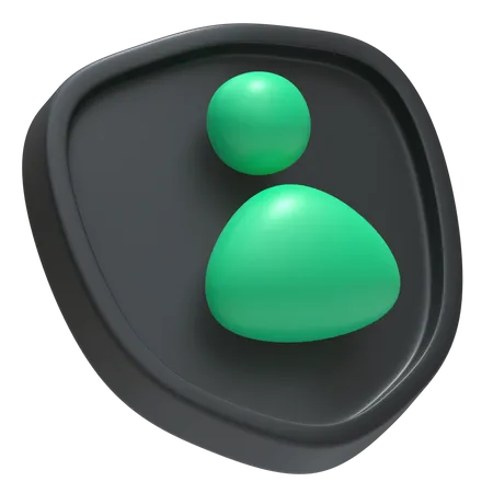 User Shield 3D Icon