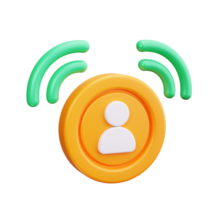 User Signal  3D Icon