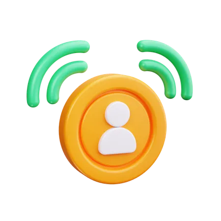 User Signal  3D Icon