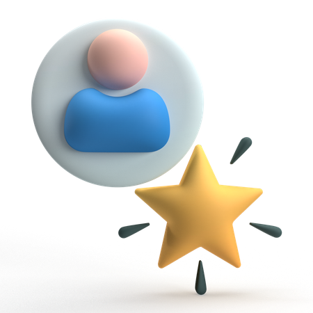 User Star  3D Icon