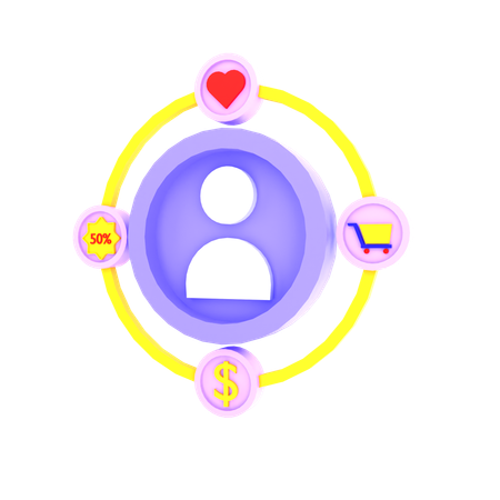 User target  3D Icon