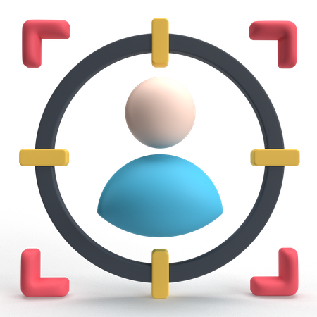ユーザーターゲット  3D Icon