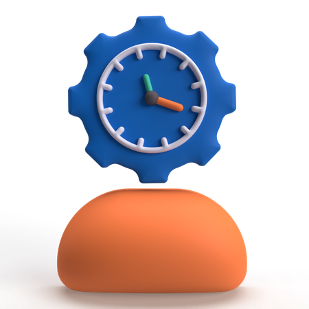 User Time  3D Icon