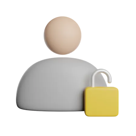 User Unlock Protection 3D Icon