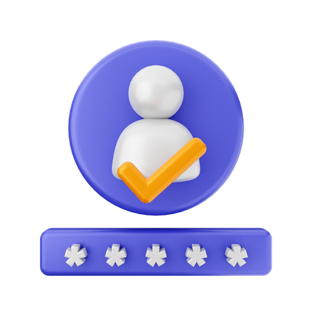 User Verification  3D Icon